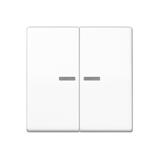 Tecla JUNG HOME 2F. A blanco alpino