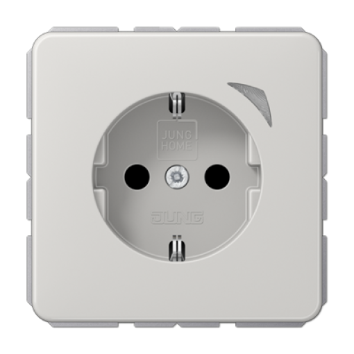 Enchufe JUNG HOME Energy CD gris claro