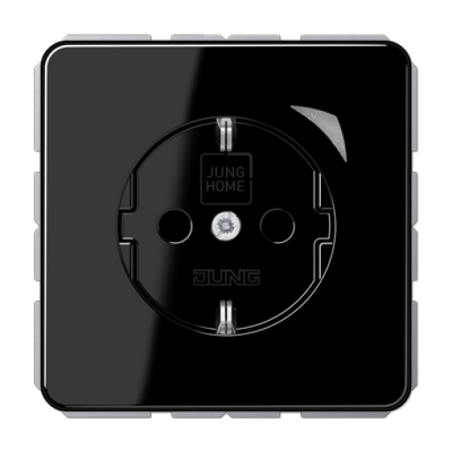 Enchufe JUNG HOME Energy CD negro