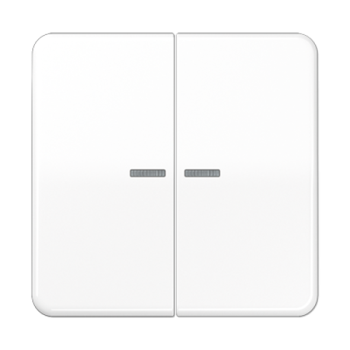 Tecla JUNG HOME 2F. CD blanco alpino
