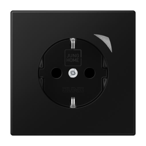 Enchufe SCHUKOJUNG HOME LS negro mate