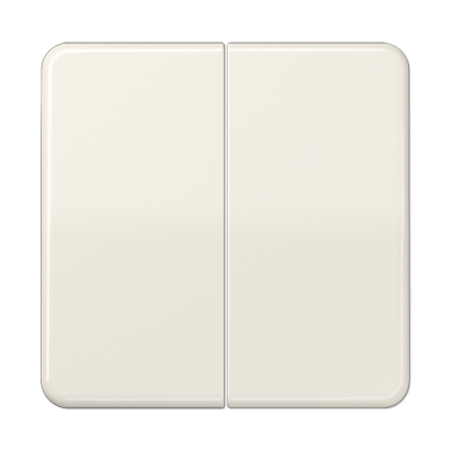 Tecla pulsador doble. CD blanco marfil