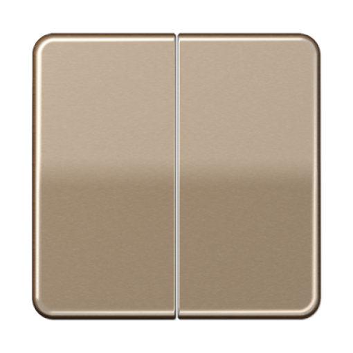 Tecla pulsador doble. CD bronce-oro