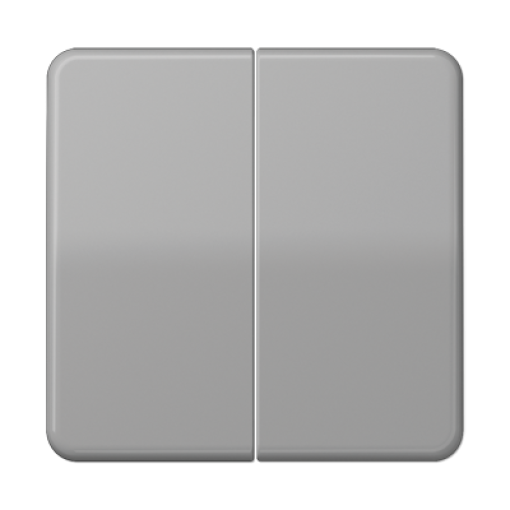 Tecla pulsador doble. CD gris