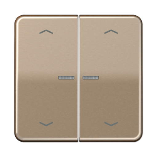 Tecla doble visorpers JH CD bronce-oro