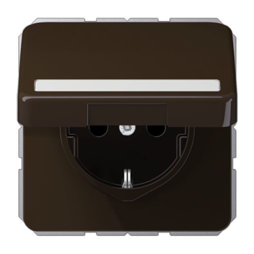 Enchufe c tapa abat. inscr. CD marr.