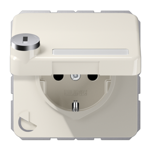 Enchufe tapa abat. retroc. CD bl.