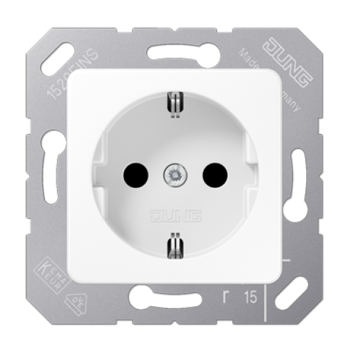 Enchufe SCHUKO prot contacto CD bl alpi