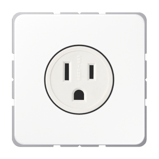 Conector NEMA de EE.UU. CD blanco alpino