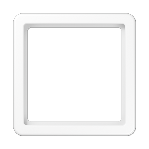 Marco adaptador 55x55. CD blanco alpino