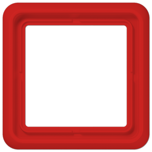 Marco simple CD rojo