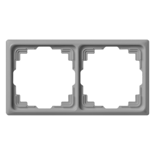 Marco doble canal cable CD gris