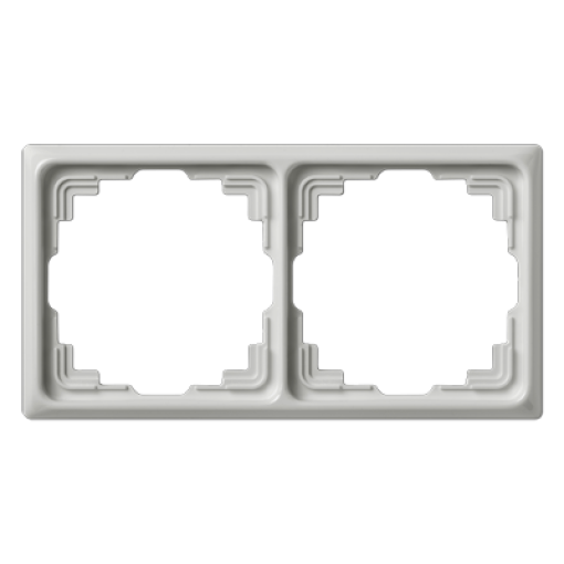 Marco doble canal cable CD gris claro