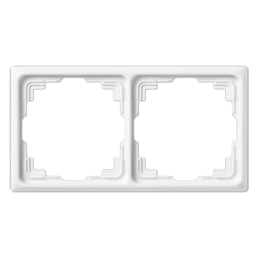 Marco doble canal cable CD blanco alpino