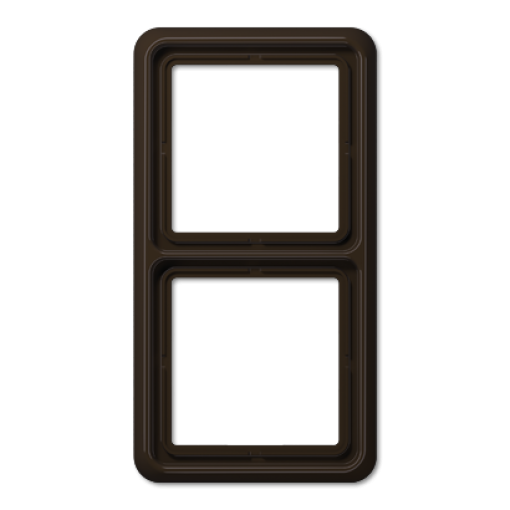 Marco doble CD marrón