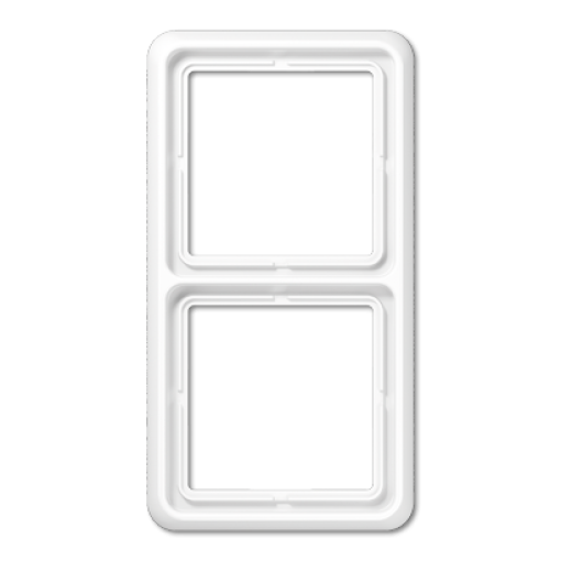 Marco doble CD blanco alpino