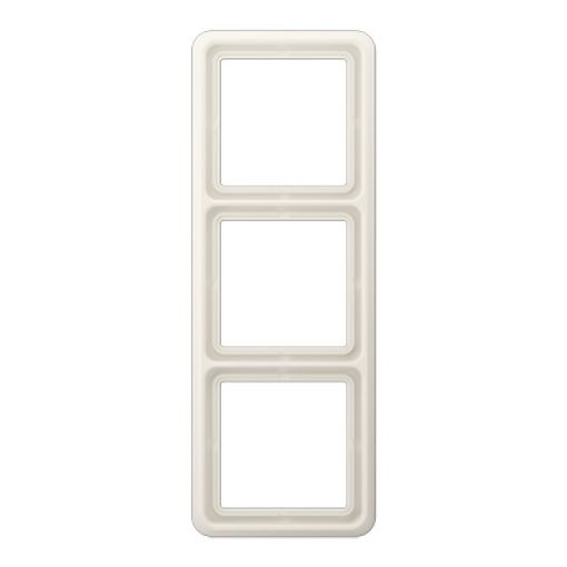 Marco triple CD blanco marfil