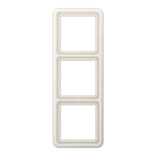 Marco triple CD blanco marfil