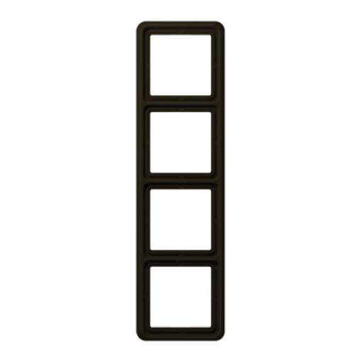 Marco cuádruple CD marrón