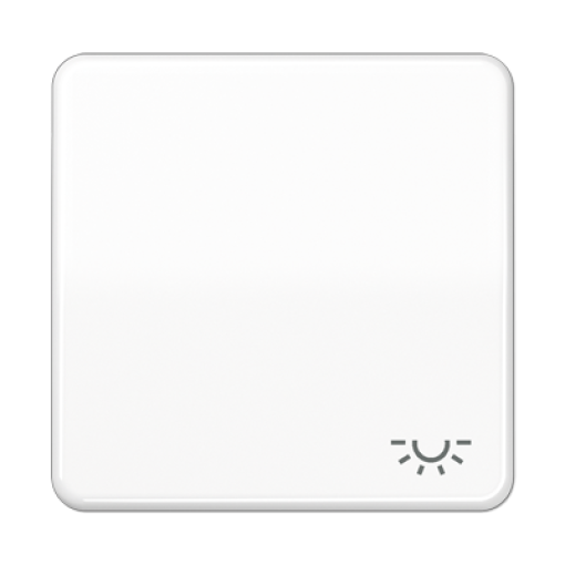 Tecla csimb. luz CD blanco alpino