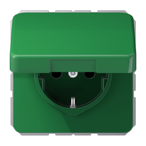Tapa abatible CD verde