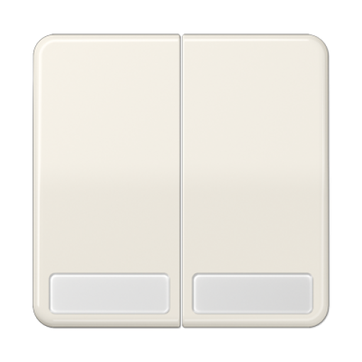 Tecla doble inscr. CD blanco marfil