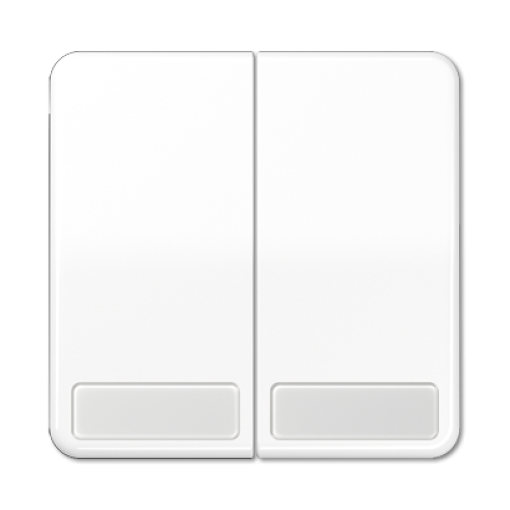 Tecla doble inscr. CD blanco alpino