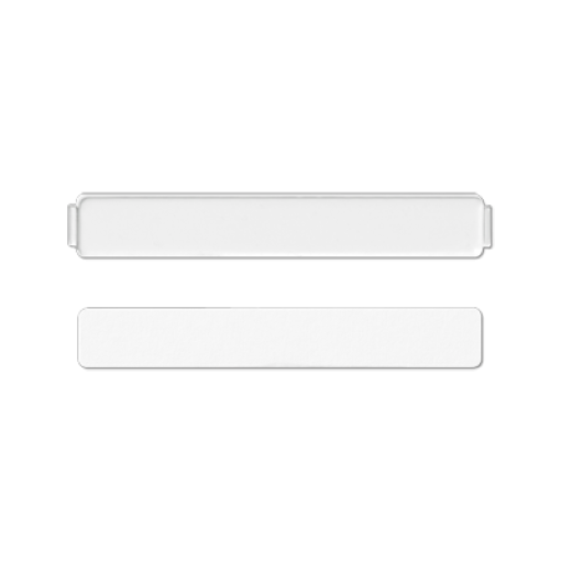 Placa transparente con tira. CD