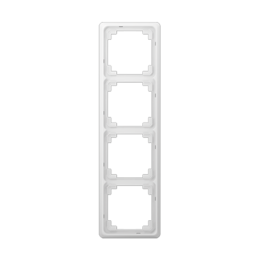 Marco cuádruple CD blanco alpino