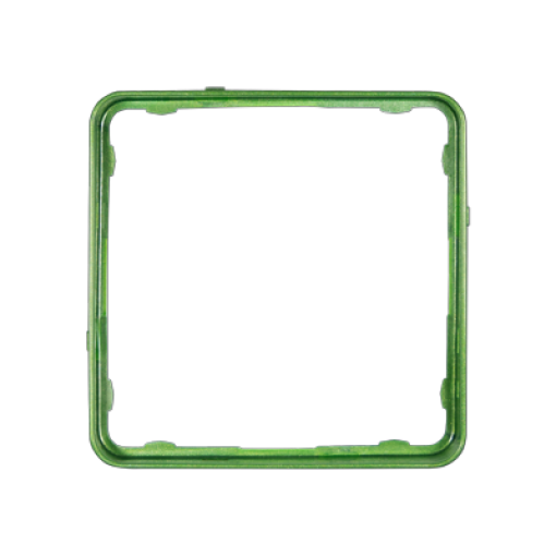 Marco embellecedor int. CD verde met.