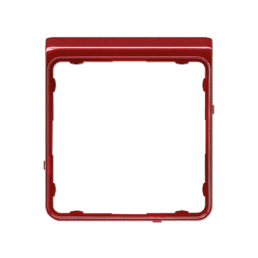 Marco embellecedor ext. CD rojo met.