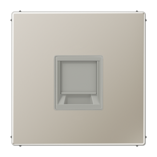 Placa Mod. Jack 1 toma LS acero
