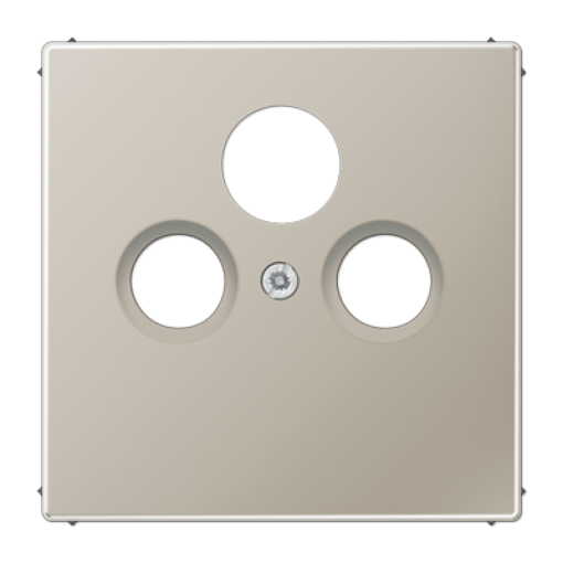 Placa toma SAT TV. LS acero