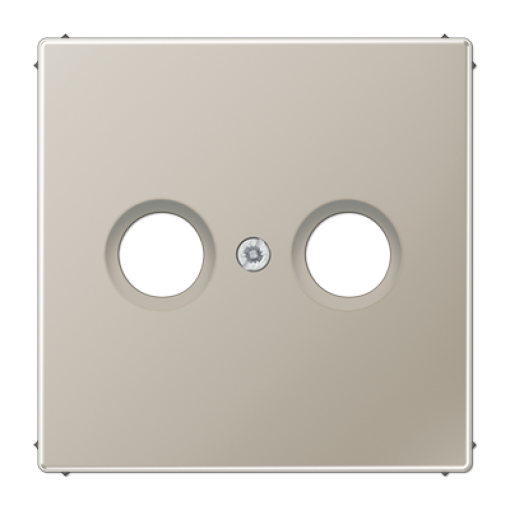 Placa toma TV. LS acero