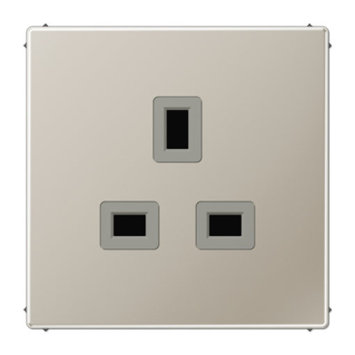 Enchufe British Standard. LS acero