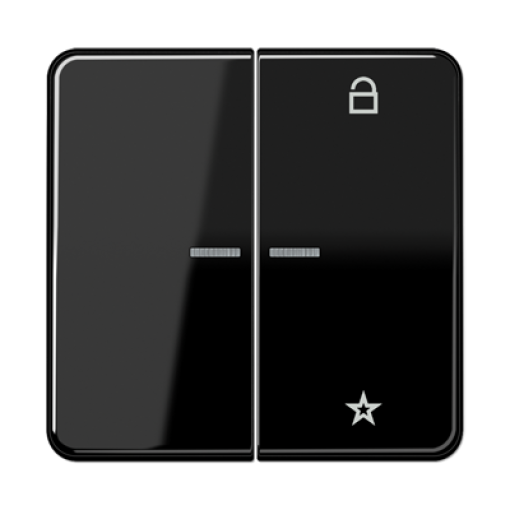 Tecla sensora eNet. CD negro