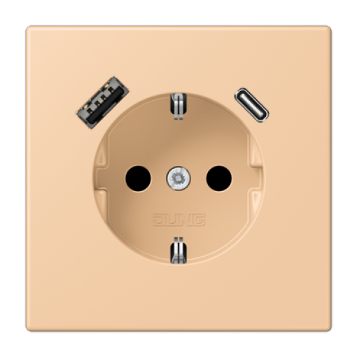 Enchufe con USB tipo AC LC32122