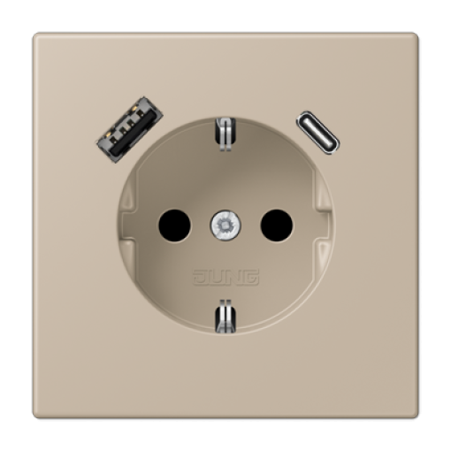 Enchufe con USB tipo AC LC32142