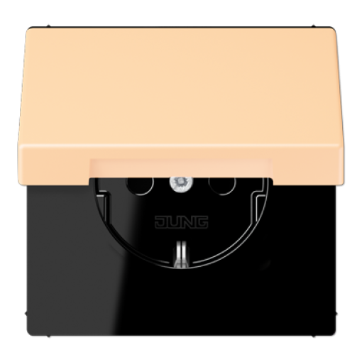 Enchufe con tapa abatible. LC32060