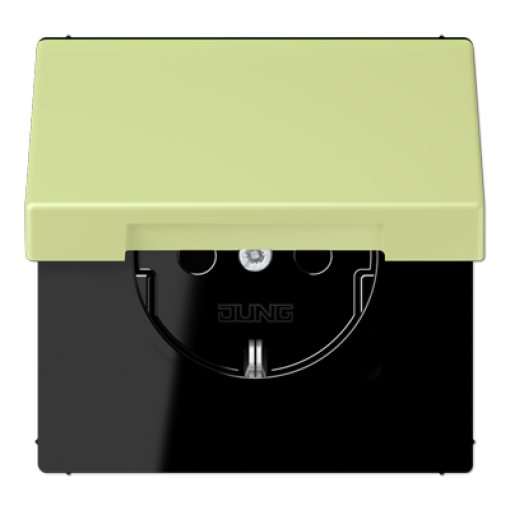 Enchufe con tapa abatible. LC32053