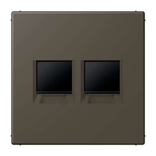 Placa Mod.Jack-Rad. 2 tomas LC32140