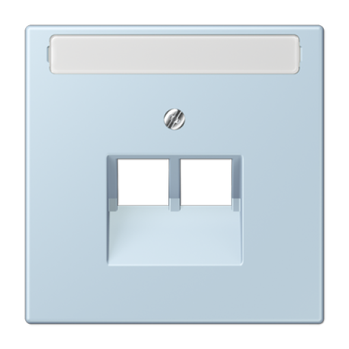 Placa central teléfono x2 inscr. LC32022