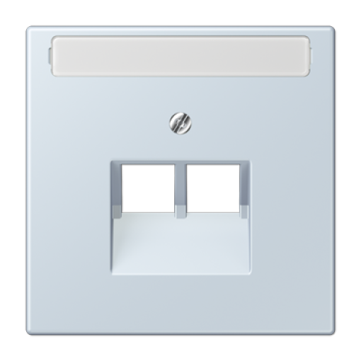 Placa central teléfono x2 inscr. LC32023