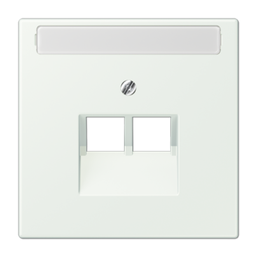 Placa central teléfono x2 inscr. LC32024