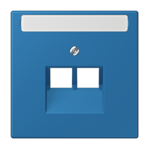 Placa central teléfono x2 inscr. LC32030