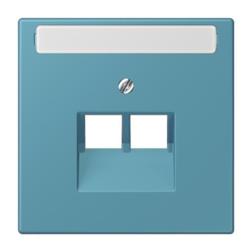 Placa central teléfono x2 inscr. LC32031