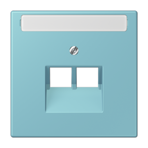 Placa central teléfono x2 inscr. LC32032