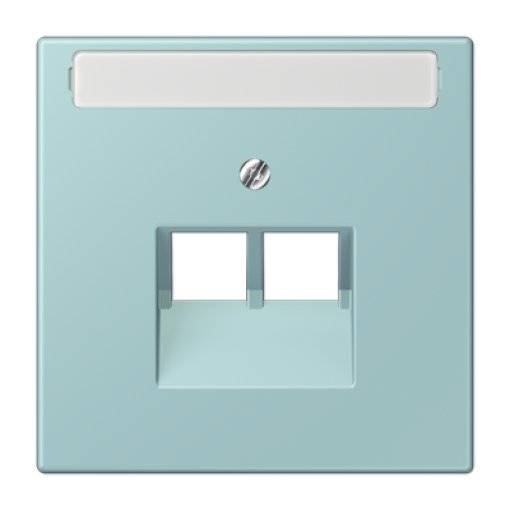 Placa central teléfono x2 inscr. LC32033