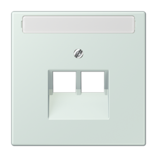 Placa central teléfono x2 inscr. LC32034