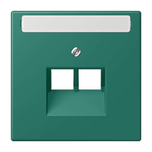 Placa central teléfono x2 inscr. LC32040